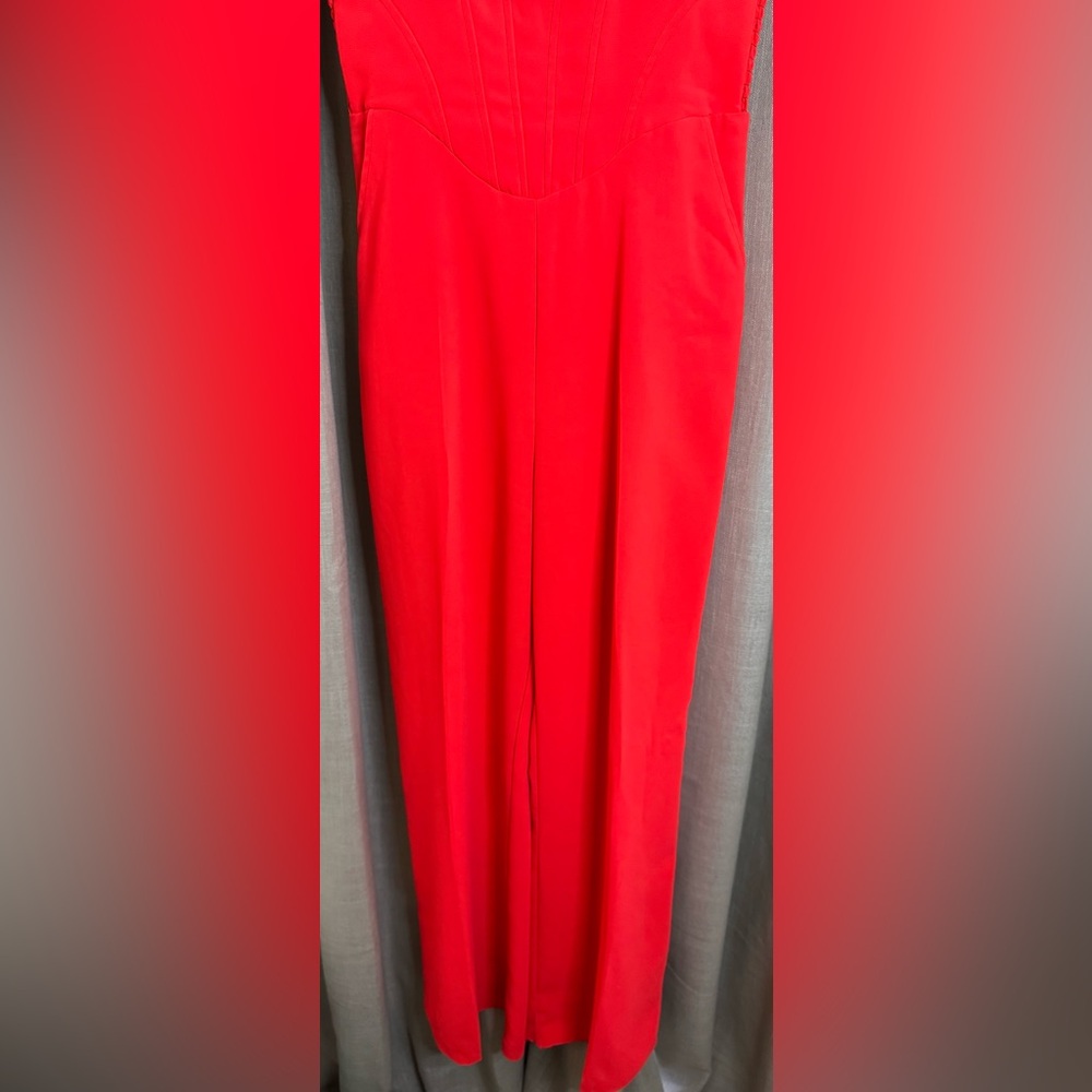 Amanda Uprichard x REVOLVE Strapless Pittito Jumpsuit, Size Medium - Picture 6 of 10